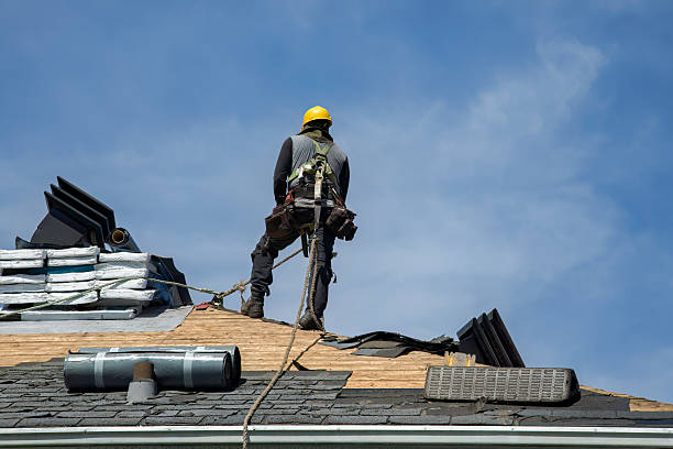 Professional Gutter Installation technician working in Garden City, KS